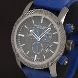 Buy Shop Burberry Sports Chronograph Black Dial Blue Rubber Strap Watch for Men - BU7714 USA Online