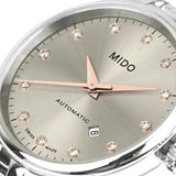 Mido Baroncelli III Automatic Silver Dial Silver Steel Strap Watch For Women - M7600.4.21.1