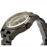 Buy Shop Marc Jacobs Henry Transparent Black Dial Black Steel Strap Watch for Women - MBM3255 USA Online