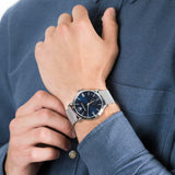 Buy Shop Maserati Epoca Blue Dial Silver Mesh Bracelet Watch For Men - R8853118006 USA Online