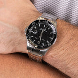 Buy Shop Maserati SFIDA Chronograph Black Dial Silver Steel Strap Watch For Men - R8853140005 USA Online
