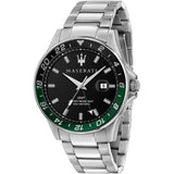 Buy Shop Maserati SFIDA Chronograph Black Dial Silver Steel Strap Watch For Men - R8853140005 USA Online