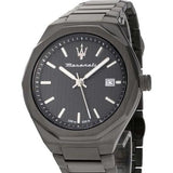 Buy Shop Maserati Stile Quartz Black Dial Black Steel Strap Watch For Men - R8853142001 USA Online
