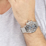 Buy Shop Maserati Epoca 42mm Black Dial Steel Silver Mesh Bracelet Watch For Men - R8873618003 USA Online
