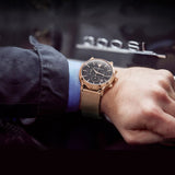 Buy Shop Maserati Epoca Black Dial Gold Mesh Bracelet Watch For Men - R8873618005 USA Online