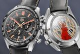 Buy Shop Tag Heuer Carrera Year of The Rabbit Automatic Chronograph Black Dial Black Leather Strap Watch for Men - CBN2A1L.FC6521 USA Online