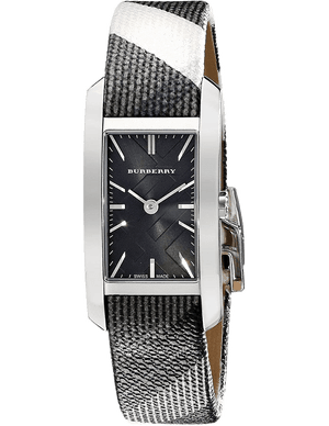 Buy Shop Burberry The Pioneer Black Dial Leather Strap Watch for Women - BU9505 USA Online