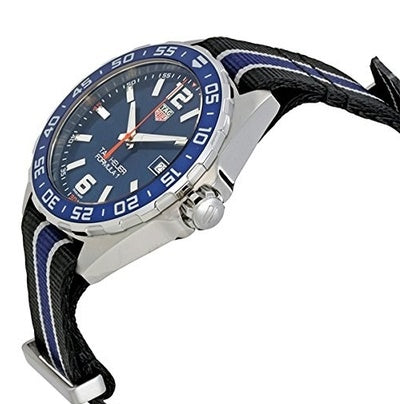 Buy Shop Tag Heuer Formula 1 Quartz Blue Dial Two Tone NATO Strap Watch for Men - WAZ1010.FC8197 USA Online