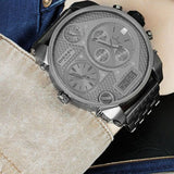 Buy Shop Diesel Mr Daddy 1.0 Gray Dial Gray Stainless Steel Watch For Men - DZ7247 USA Online