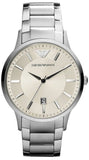Buy Shop Emporio Armani Classic Quartz White Dial Silver Steel Strap Watch For Men - AR2430 USA Online
