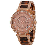 Buy Shop Michael Kors Parker Rose Gold Dial Two Tone Steel Strap Watch for Women - MK5538 USA Online
