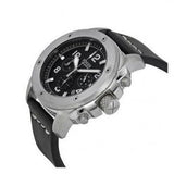 Buy Shop Fossil Modern Machine Chronograph Black Dial Black Leather Strap Watch for Men - FS4928 USA Online