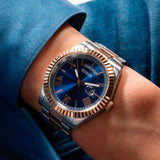 Buy Shop Guess Quartz Blue Dial Two Tone Steel Strap Watch For Men - GW0265G12 USA Online