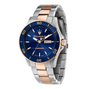 Buy Shop Maserati Competizione Automatic Blue Dial Two Tone Steel Strap Watch For Men - R8823100001 USA Online