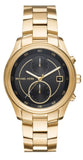 Buy Shop Michael Kors Blair Quartz Black Dial Gold Steel Strap Watch For Women - MK6497 USA Online