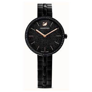 Buy Shop Swarovski Cosmopolitan PVD Black Dial Black Steel Strap Watch for Women - 5547646 USA Online