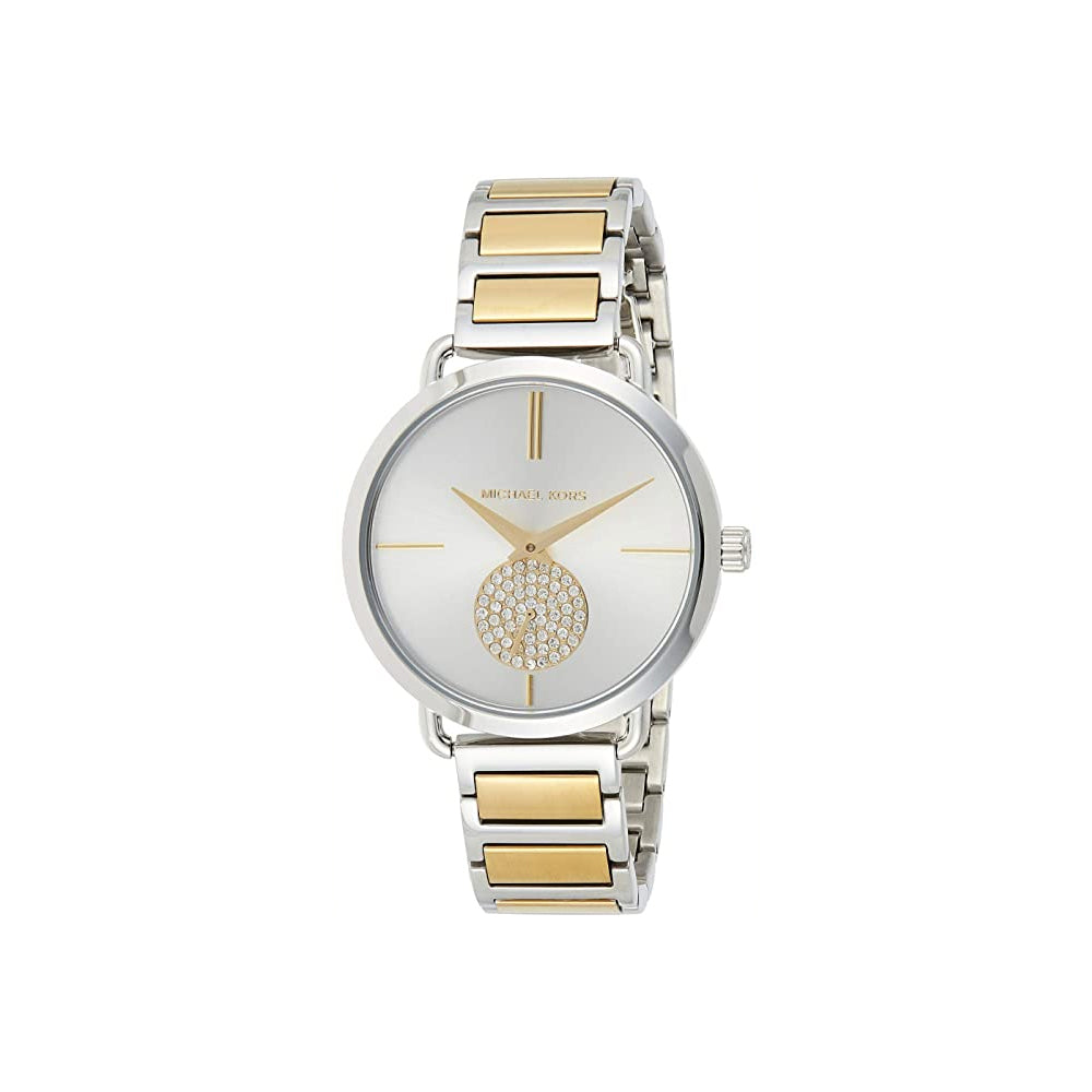 Buy Shop Michael Kors Silver Dial Two Tone Steel Strap Watch for Women - MK3679 USA Online