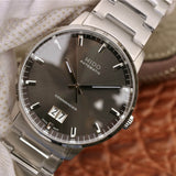 Buy Shop Mido Commander II Automatic Chronometer Grey Dial Silver Steel Strap Watch For Men - M021.431.11.061.00 USA Online