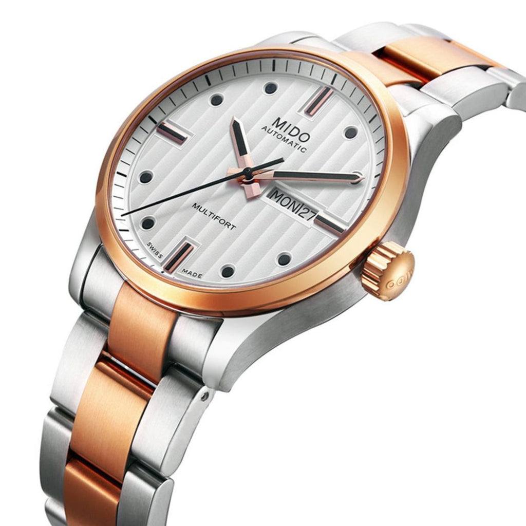 Buy Shop Mido Multifort Automatic Silver Dial Two Tone Steel Strap Watch For Men - M005.430.22.031.80 USA Online