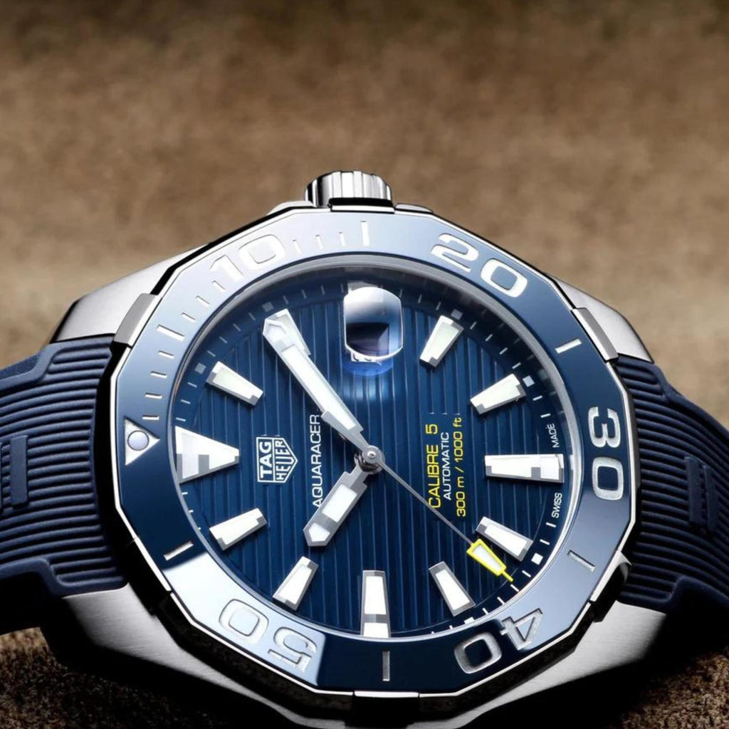 Tag Heuer Aquaracer Blue Dial Watch for Men - WAY201B.FT6150
