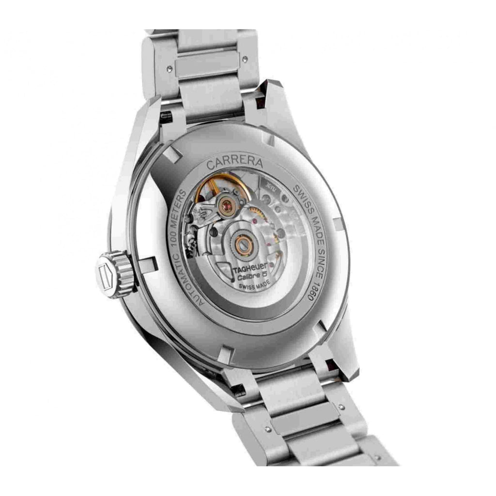 Buy Shop Tag Heuer Carrera Day Date Blue Dial Silver Steel Strap Watch for Women - WBN2012.BA0640 USA Online