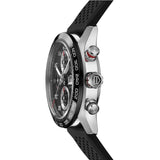 Buy Shop Tag Heuer Carrera Chronograph Black Dial Black Rubber Strap Watch for Men - CBN2A1AA.FT6228 USA Online