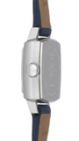Buy Shop Tissot Lovely Square Silver Dial Blue Leather Strap Watch For Women - T058.109.16.031.00 USA Online