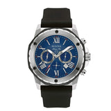 Bulova Marine Star Blue Dial Black Silicone Strap Watch for Men - 98B258