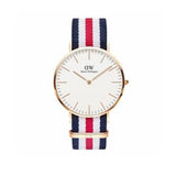 Buy Shop Daniel Wellington Classic Canterbury White Dial Two Tone Nylon Strap Watch For Men - DW00100002 USA Online
