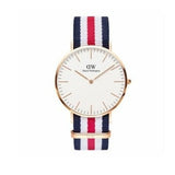 Buy Shop Daniel Wellington Classic Canterbury White Dial Two Tone Nylon Strap Watch For Men - DW00100002 USA Online