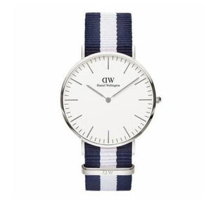 Buy Shop Daniel Wellington Classic Glasgow White Dial Two Tone NATO Strap Watch For Men - DW00100018 USA Online