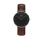 Buy Shop Daniel Wellington Classic Bristol Black Dial Brown Leather Strap Watch For Men - DW00100143 USA Online