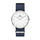 Buy Shop Daniel Wellington Classic Bayswater White Dial Blue NATO Strap Watch For Men - DW00100276 USA Online