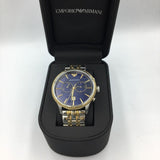 Buy Shop Emporio Armani Classic Blue Dial Two Tone Steel Strap Watch For Men - AR1847 USA Online