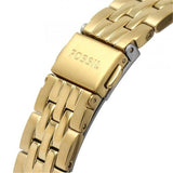 Buy Shop Fossil Neutra Chronograph Gold Dial Gold Steel Strap Watch for Women - ES5219 USA Online