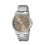 Buy Shop Gucci G Timeless Quartz Brown Dial Silver Steel Strap Watch for Men - YA126317 USA Online