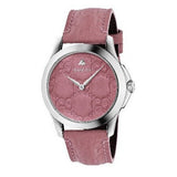 Gucci G Timeless Quartz Candy Pink Dial Pink Leather Strap Watch For Women - YA1264030