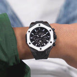 Buy Shop Guess Formula Chronograph Black Dial Black Silicone Strap Watch For Men - GW0579G1 USA Online