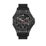 Buy Shop Guess Genesis Quartz Black Dial Black Silicone Strap Watch For Men - W1254G2 USA Online