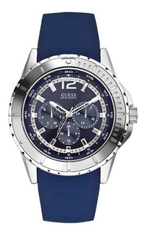 Buy Shop Guess Maverick Black Dial Rubber Strap Watch for Men - W0485G3 USA Online