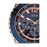 Buy Shop Guess Maverick Blue Dial Blue Rubber Strap Watch for Men - W0485G1 USA Online