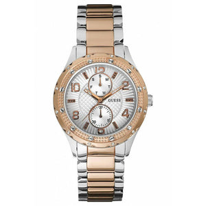 Buy Shop Guess Siren White Dial Two Tone Steel Strap Watch for Women - W0442L4 USA Online