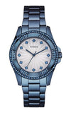 Buy Shop Guess Pinwheel Analog Silver Dial Blue Steel Strap Watch for Women - W0702L1 USA Online