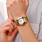 Buy Shop Marc Jacobs Amy White Dial Gold Steel Strap Watch for Women - MBM3056 USA Online