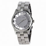 Buy Shop Marc Jacobs Henry Transparent Silver Dial Silver Steel Strap Watch for Women - MBM3205 USA Online