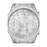 Buy Shop Michael Kors Brinkley Diamonds Silver Dial Silver Steel Strap Watch for Women - MK6186 USA Online