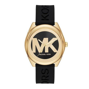 Buy Shop Michael Kors Janelle Quartz Black Dial Black Rubber Strap Watch For Women - MK7313 USA Online