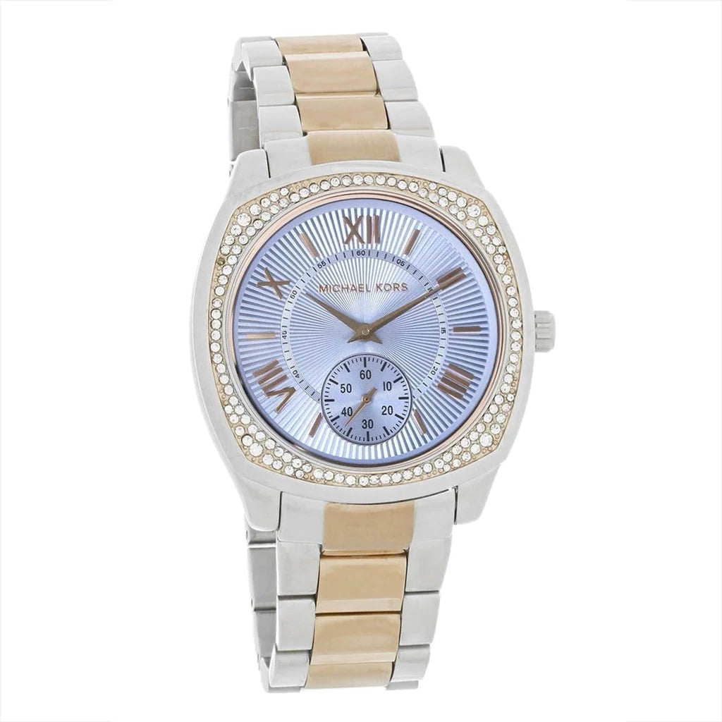 Buy Shop Michael Kors Bryn Quartz Blue Dial Two Tone Steel Strap Watch For Women - MK6136 USA Online