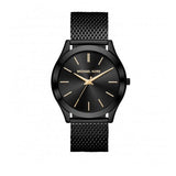 Buy Shop Michael Kors Slim Runway Black Dial Black Mesh Strap Watch for Women - MK8607 USA Online