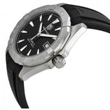 Tag Heuer Aquaracer Automatic Caliber 5 Black Dial Black Rubber Strap Watch for Men - WAY2110.FT8021